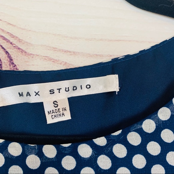 Max studio blue floral shift dress nwot - Picture 3 of 7